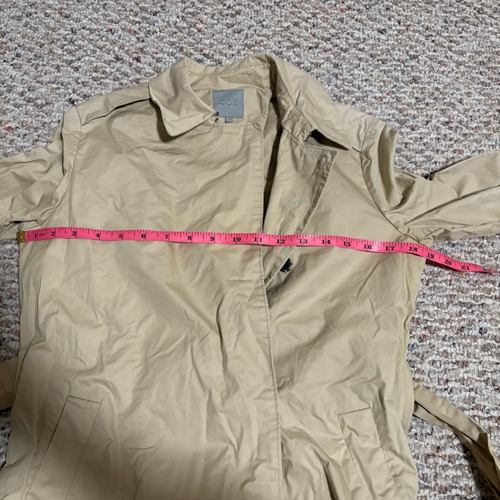 COS Belted Beige Trench Coat- Size 34 (US 4) - Picture 9 of 12